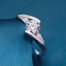 Load image into Gallery viewer, Classic Stunning Scarlet Silver Couple Rings