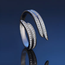 Load image into Gallery viewer, Incandescent Crossover Silver Ring
