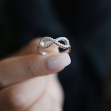 Load image into Gallery viewer, Infinity Silver Couple Ring