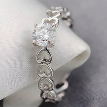 Load image into Gallery viewer, Luxurious Heart Silver Ring