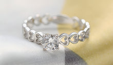 Load image into Gallery viewer, Luxurious Heart Silver Ring