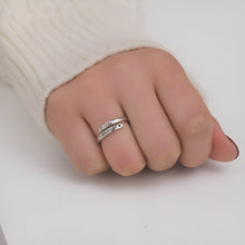 Load image into Gallery viewer, I am enough - Inspiration Silver Ring