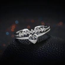 Load image into Gallery viewer, Charismatic Cupid Heart Silver Ring