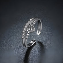 Load image into Gallery viewer, Charismatic Cupid Heart Silver Ring
