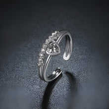Load image into Gallery viewer, Charismatic Cupid Heart Silver Ring