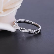 Load image into Gallery viewer, Twined Vine Simple Infinity Eternity Silver