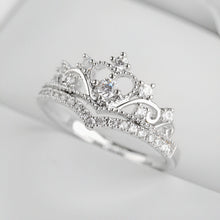 Load image into Gallery viewer, Regal Stylish crown silver ring
