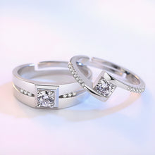 Load image into Gallery viewer, Indelible Charm Silver Couple Rings