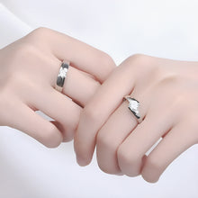 Load image into Gallery viewer, Scarlet Imperial Diamond Silver Couple Ring