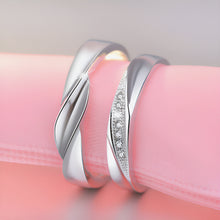 Load image into Gallery viewer, Luxury Flame Amercian Silver Couple Rings
