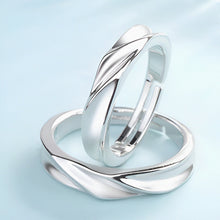 Load image into Gallery viewer, Stunning Luxury Flame Silver Couple Rings