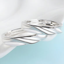 Load image into Gallery viewer, Stunning Luxury Flame Silver Couple Rings