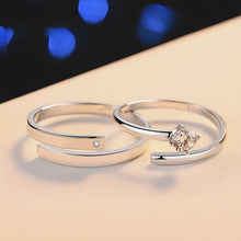 Load image into Gallery viewer, Elegant Promise Silver Couple Ring
