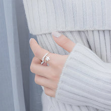 Load image into Gallery viewer, Temperament Personality Flower Silver Ring