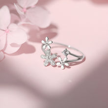 Load image into Gallery viewer, Luxury Stylish Floral Open Silver Ring
