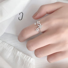 Load image into Gallery viewer, Luxury Stylish Floral Open Silver Ring