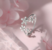 Load image into Gallery viewer, Luxury Stylish Floral Open Silver Ring