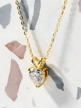 Load image into Gallery viewer, Silver Crystal Swarovski Heart Model Necklace
