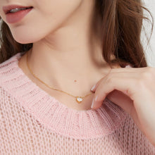 Load image into Gallery viewer, Silver Crystal Swarovski Heart Model Necklace
