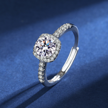 Load image into Gallery viewer, Luxury Micro Inlaid Square Diamond Silver Ring
