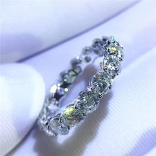 Load image into Gallery viewer, Diamond Band Silver Ring