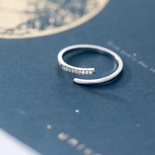 Load image into Gallery viewer, Sparkle Swirl Silver Ring