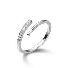Load image into Gallery viewer, Sparkle Swirl Silver Ring