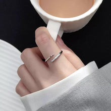 Load image into Gallery viewer, Sparkle Swirl Silver Ring