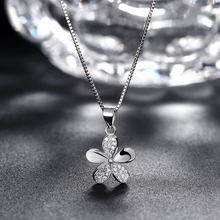 Load image into Gallery viewer, Five Leaf Clover Silver Pendant