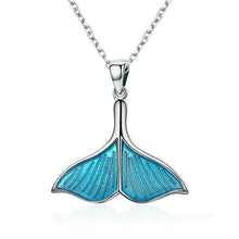 Load image into Gallery viewer, Mermaid Tail Cuff Silver Pendant