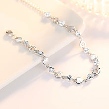 Load image into Gallery viewer, Heart Lock Silver Bracelet
