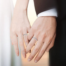 Load image into Gallery viewer, Angel Wings Silver Couple Rings