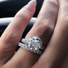 Load image into Gallery viewer, EMPRESS GORGEOUS STUDDED STATEMENT RING | Set of 2 Silver Ring