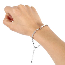 Load image into Gallery viewer, Heart Lock Silver Bracelet