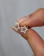 Load image into Gallery viewer, Tiny Star Stylish Silver Earrings