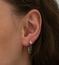 Load image into Gallery viewer, Half Rectangle Earrings
