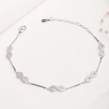 Load image into Gallery viewer, Infinity Silver Bracelet
