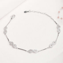 Load image into Gallery viewer, Infinity Silver Bracelet