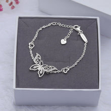 Load image into Gallery viewer, Butterfly Silver Bracelet
