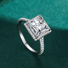Load image into Gallery viewer, Square Studded Silver Ring