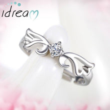 Load image into Gallery viewer, Love Design Silver Angel Ring