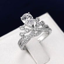 Load image into Gallery viewer, Silver Crown Ring