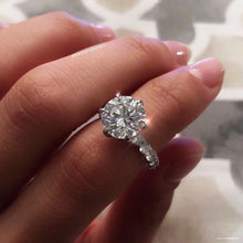 Load image into Gallery viewer, GORGEOUS STUDDED STATEMENT SILVER RING