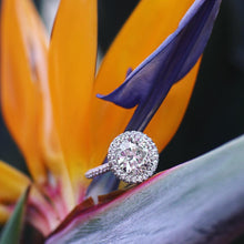 Load image into Gallery viewer, America round Diamond Silver ring