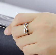 Load image into Gallery viewer, Stylish Infinity Silver Ring