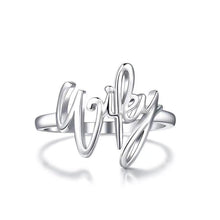 Load image into Gallery viewer, Luxury Wifey Silver Ring - GIFTED BEAUTY®️