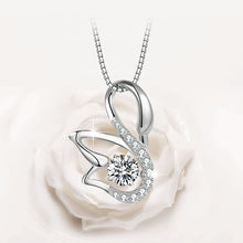 Load image into Gallery viewer, Elegant Swan Silver Pendant Set