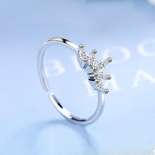 Load image into Gallery viewer, Exotic Princess Crown Silver Ring