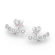 Load image into Gallery viewer, Drop Jackets Silver Earrings