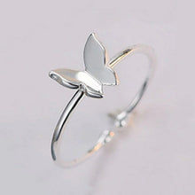 Load image into Gallery viewer, Dainty Butterfly Silver Ring